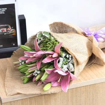 Pink Lilies Bouquet