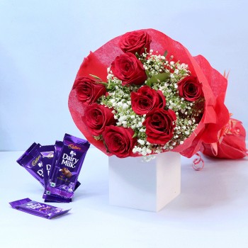 Red Roses Chocolate Combo